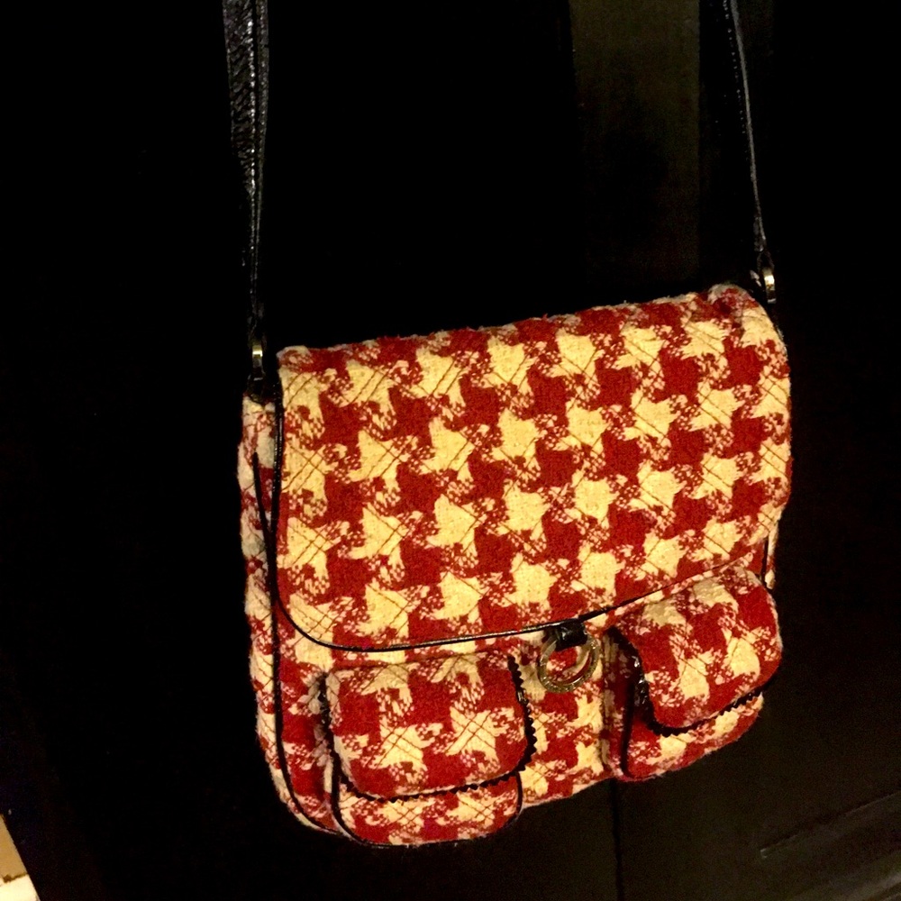 Red & Cream Plaid Cloth Purse